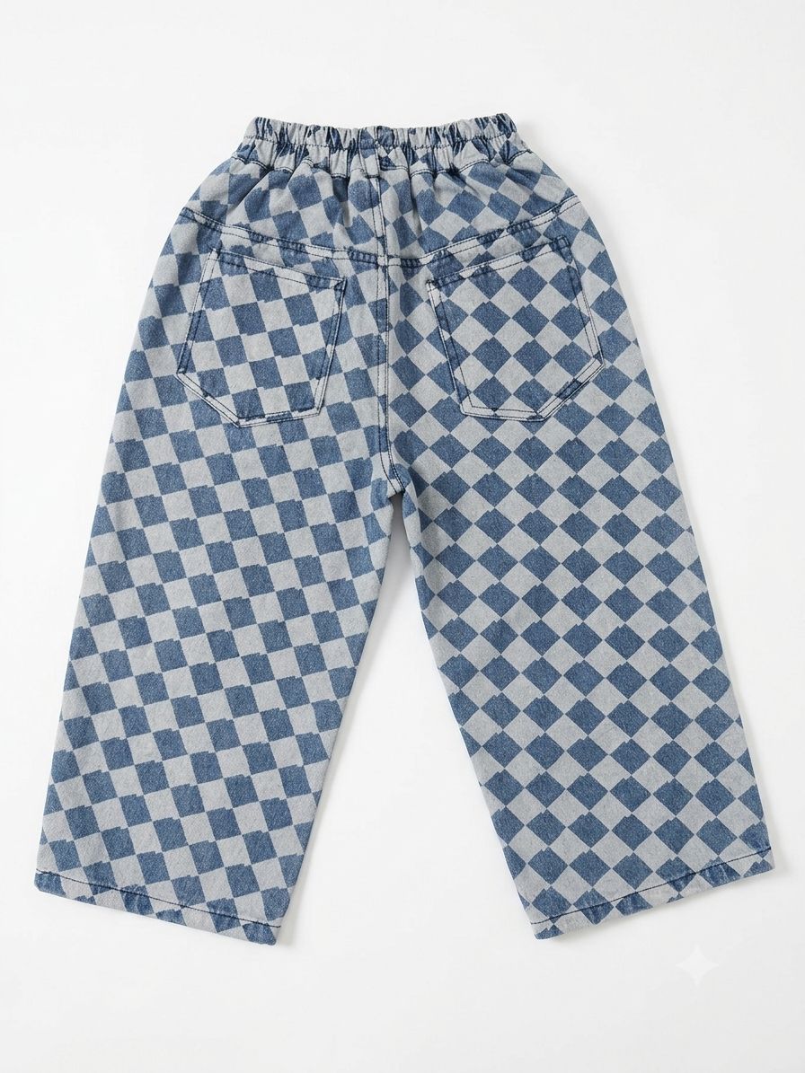 Blue Checkered Pants