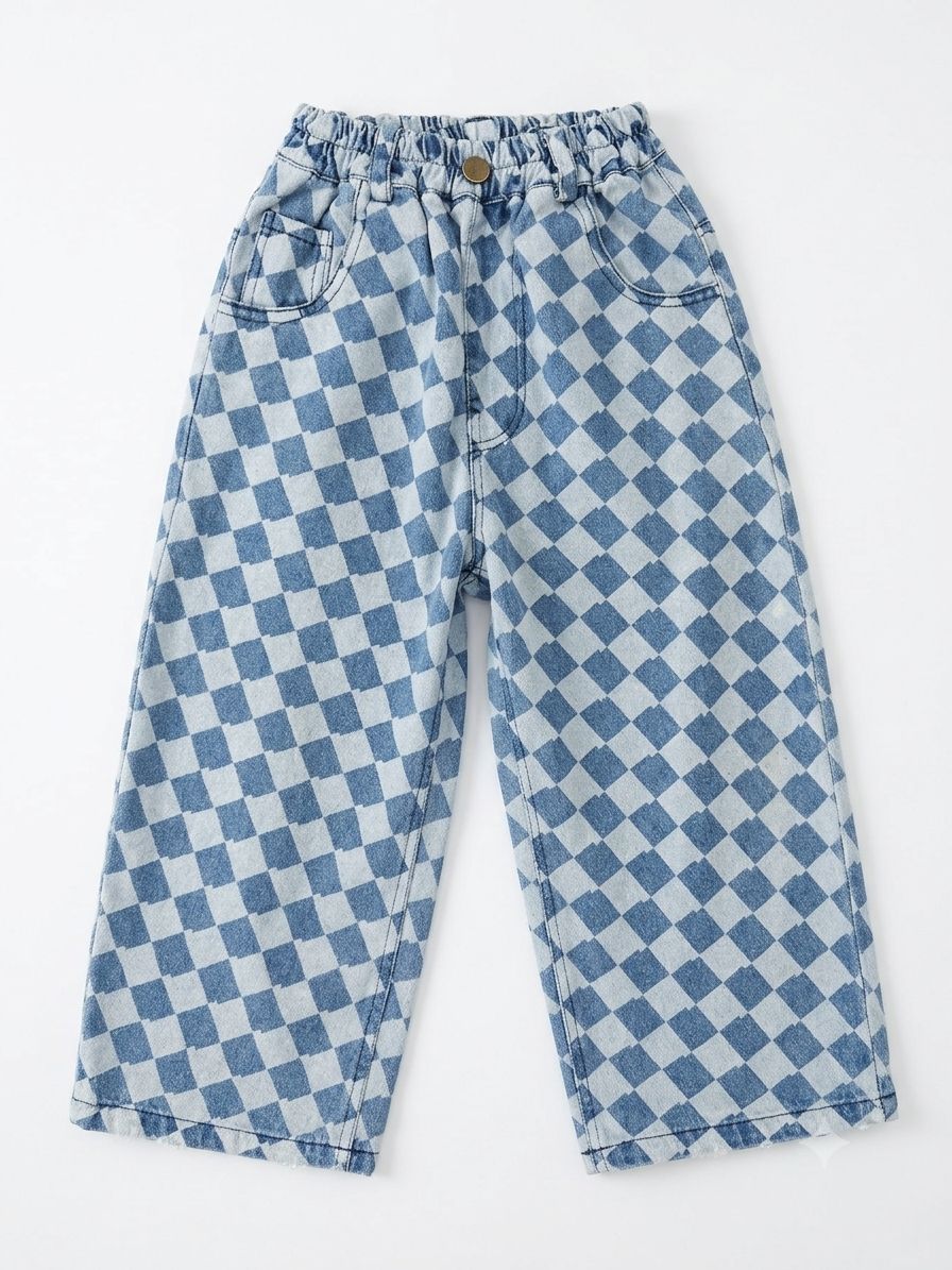Blue Checkered Pants