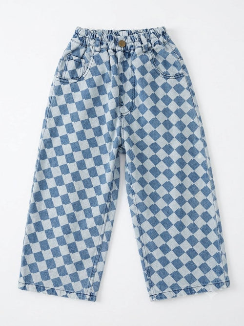 Blue Checkered Pants