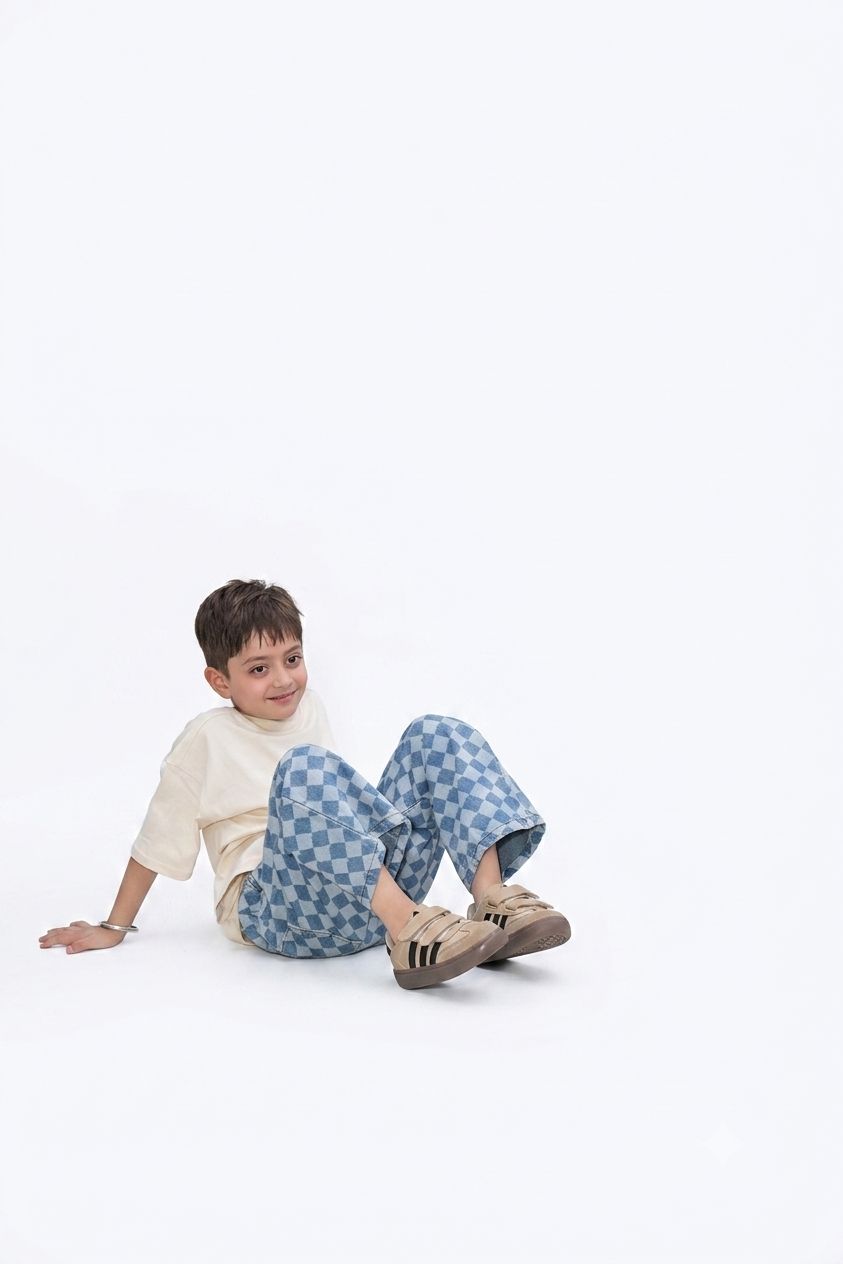 Blue Checkered Pants
