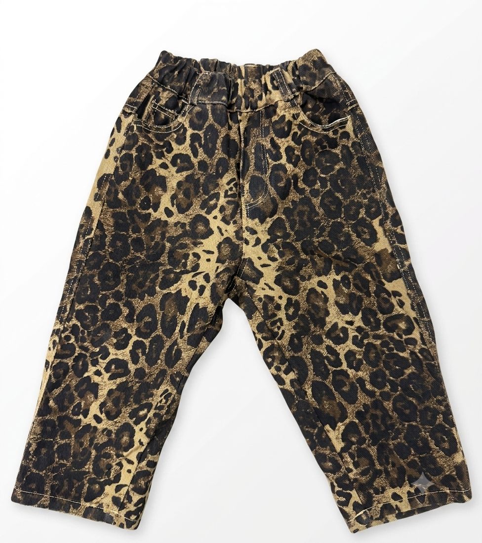 Little Leopard Black Pants