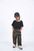 Little Leopard Black Pants